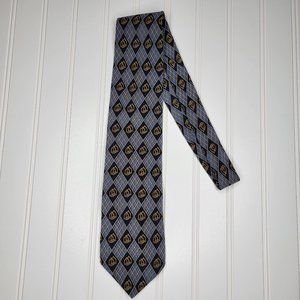 Vintage Aquascutum London Tie with Horse / Saddle Stirrups Design